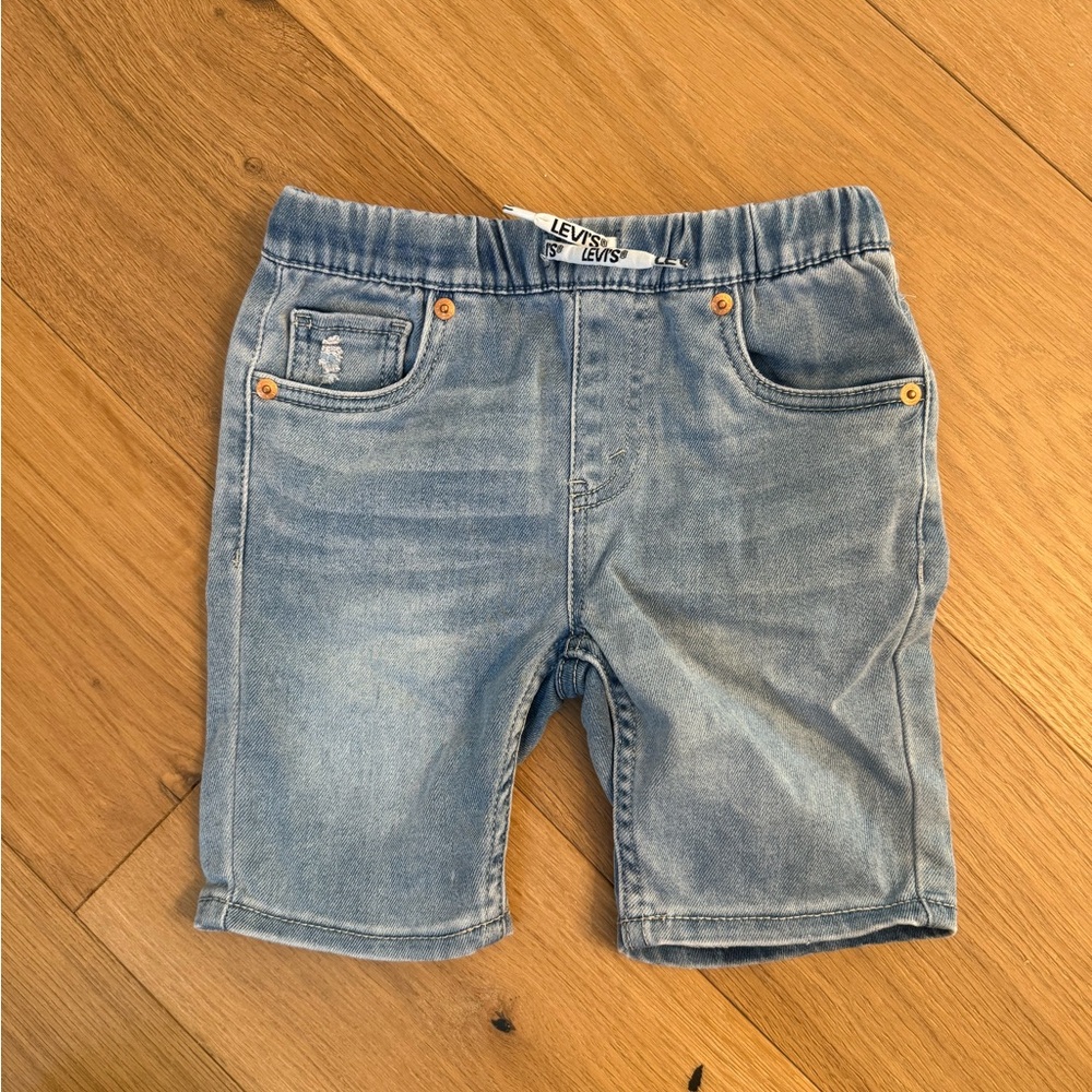 Levi's Kids Light Blue Denim Shorts